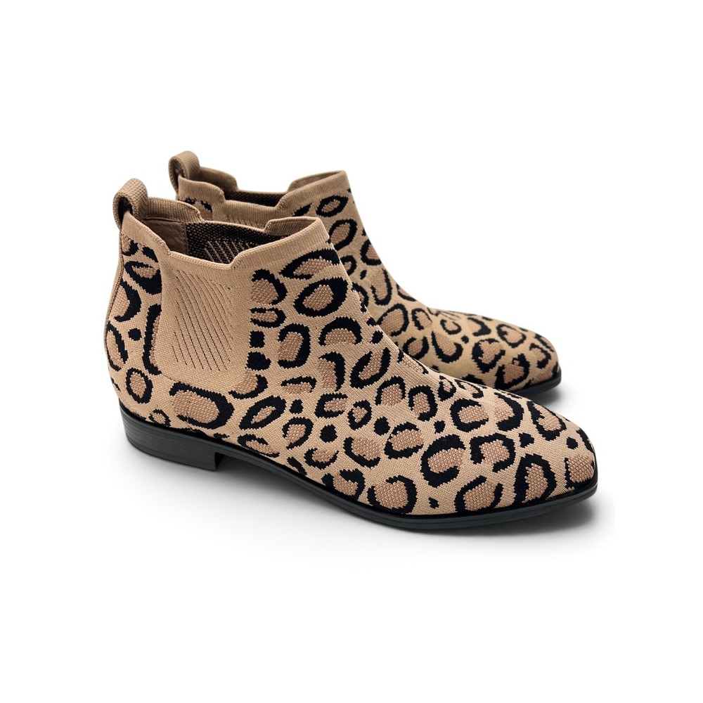 Vivaia Ryan Booties Leopard Print Women's 9 EU 9.5 NWOB